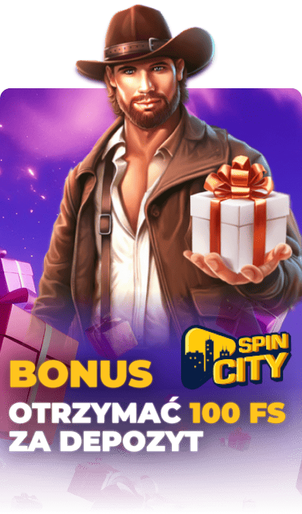 Spin City - bonus 100 FS za depozyt Spin City - bonus 100 FS za depozyt